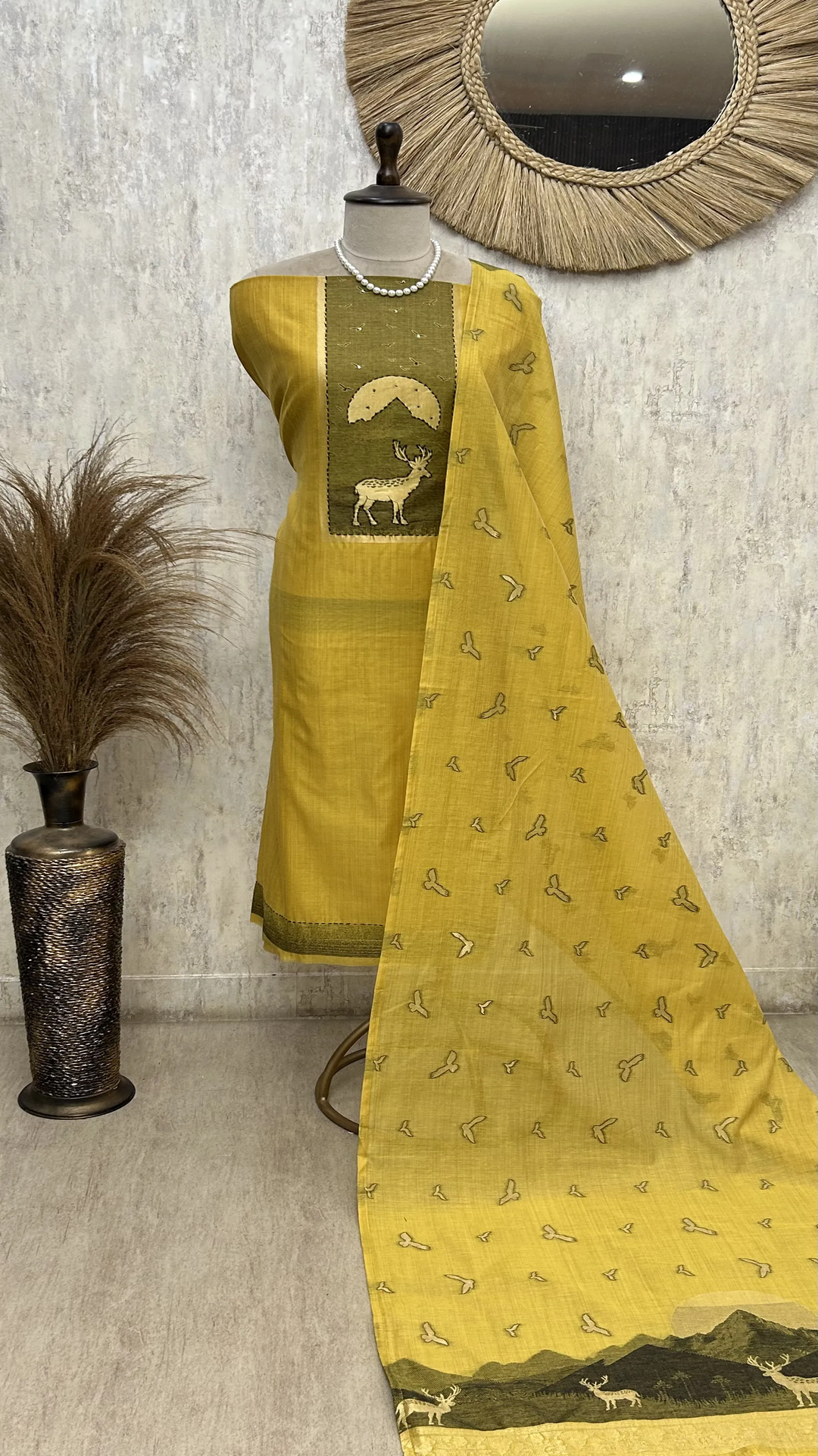 Soft Autumn Elegance Unstitched Suit