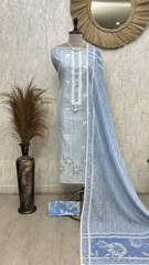 Citrus Bloom Ensemble Unstitched Suit