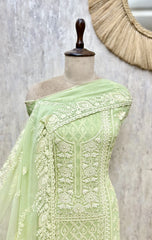 Ethereal Threadwork Georgette Unstitched Suit