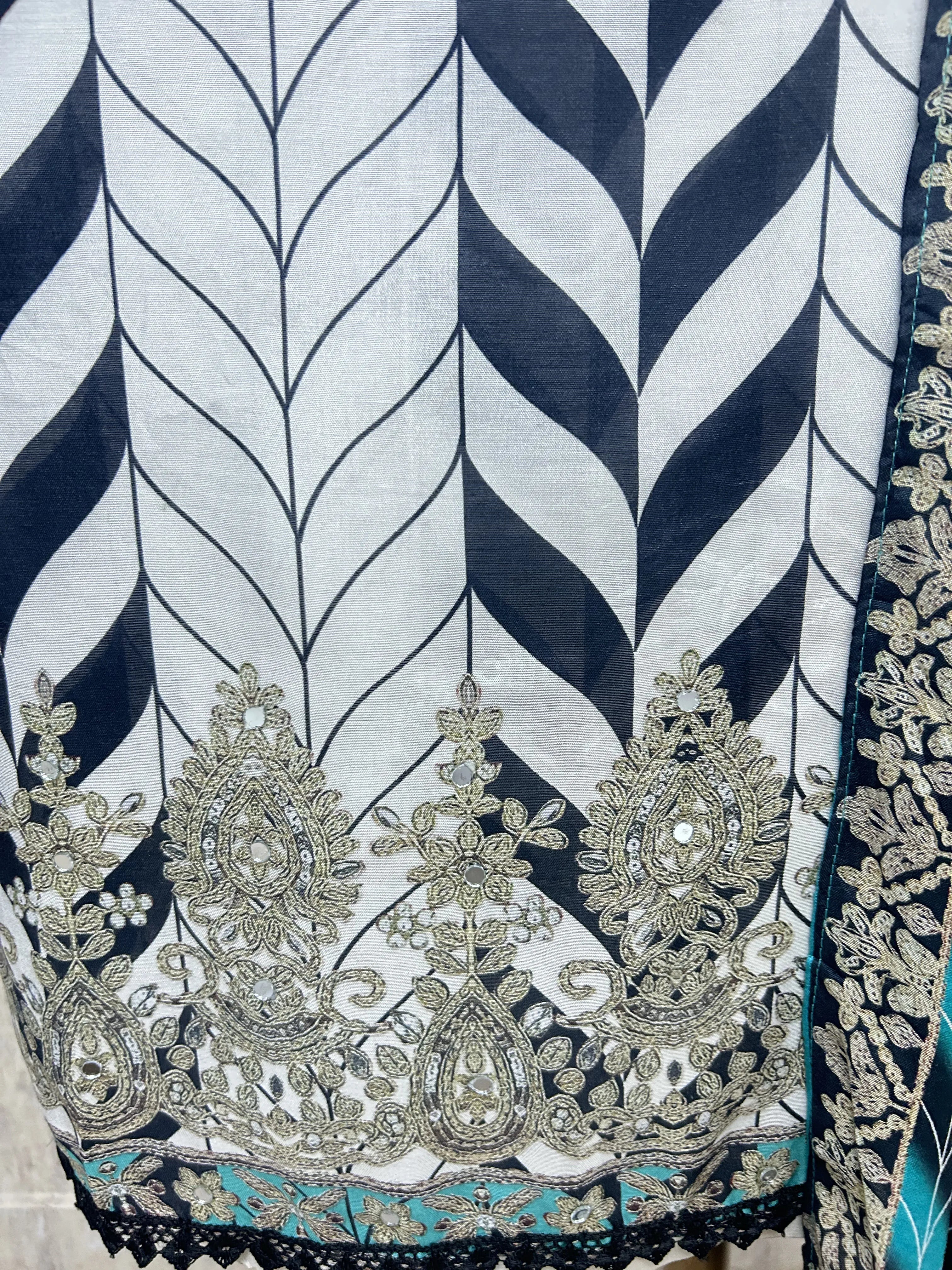 Embroidered Royal Grace Unstitched Suit