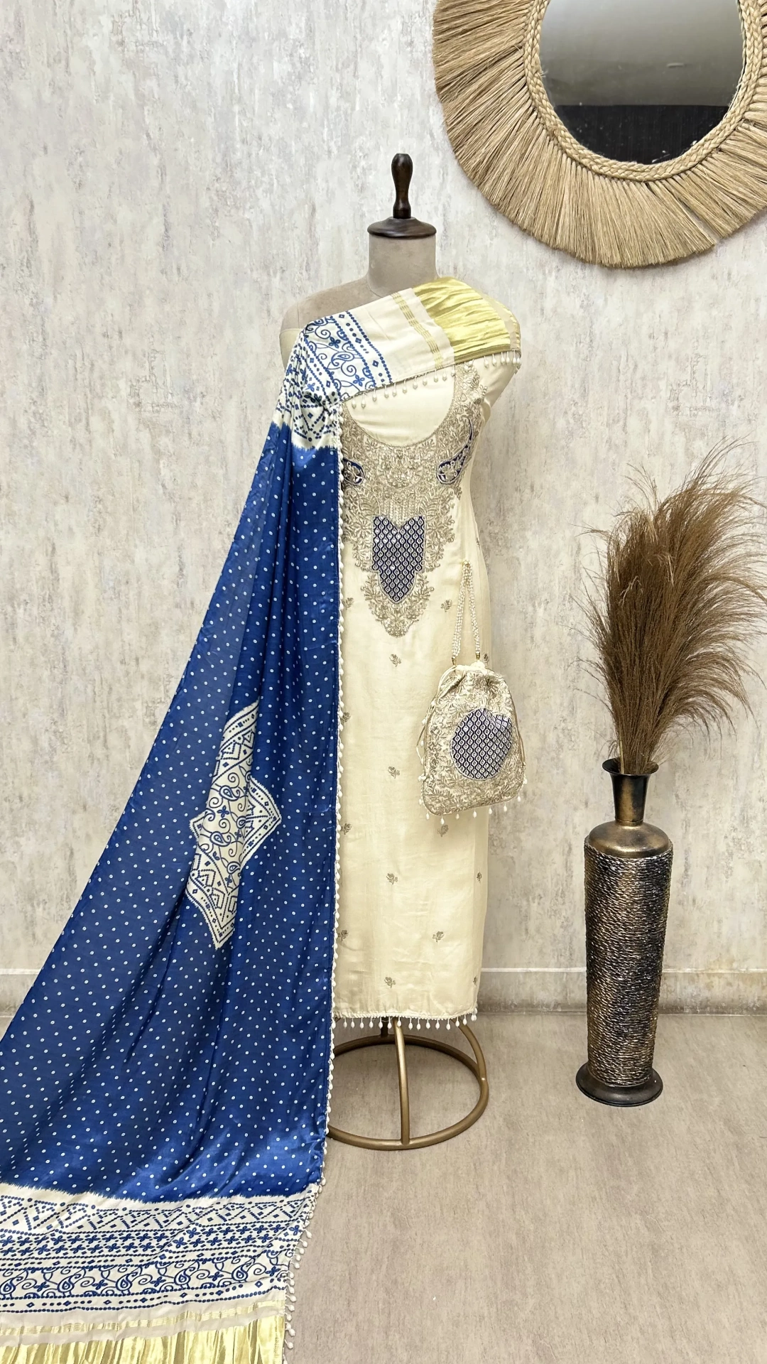Royale Russian Silk Unstitched Suits