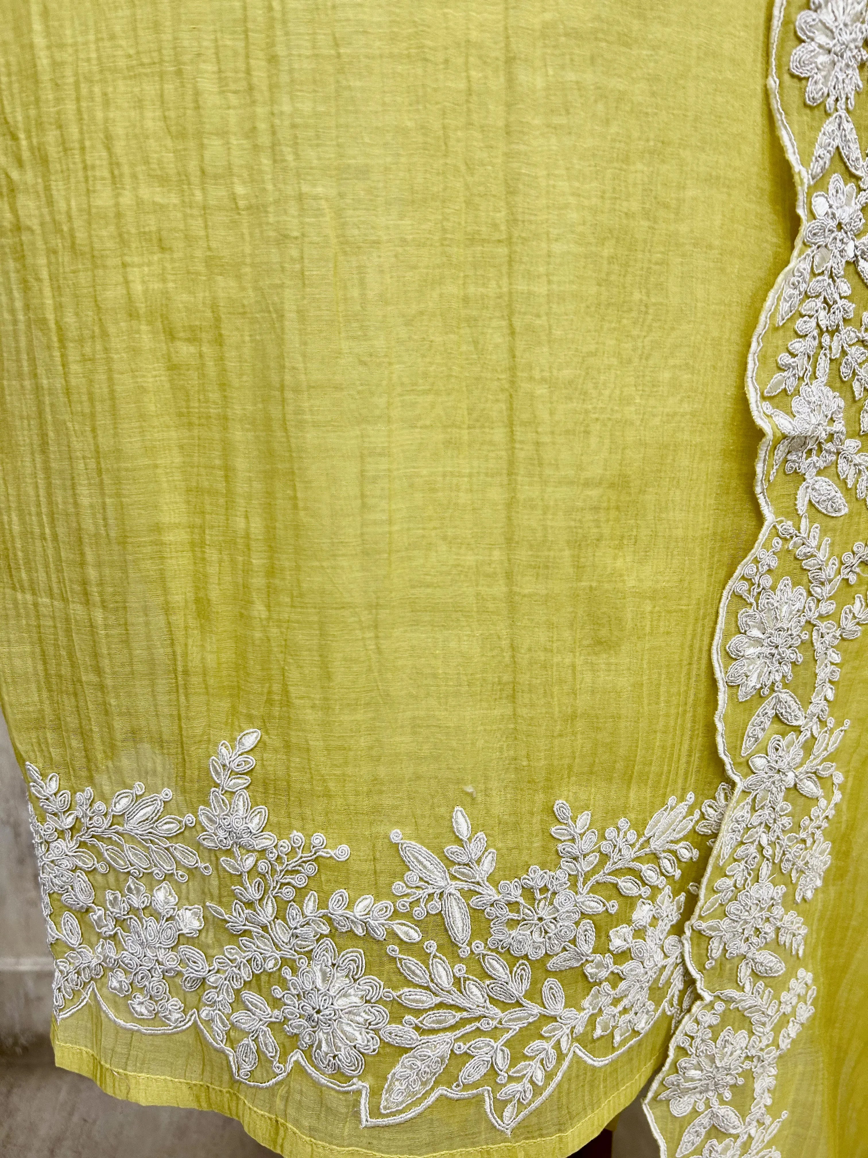 Azure Embroidered Grace Unstitched Suit