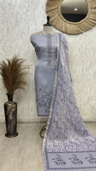 Timeless Woven Elegance Unstitched Suit