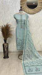 Timeless Woven Elegance Unstitched Suit