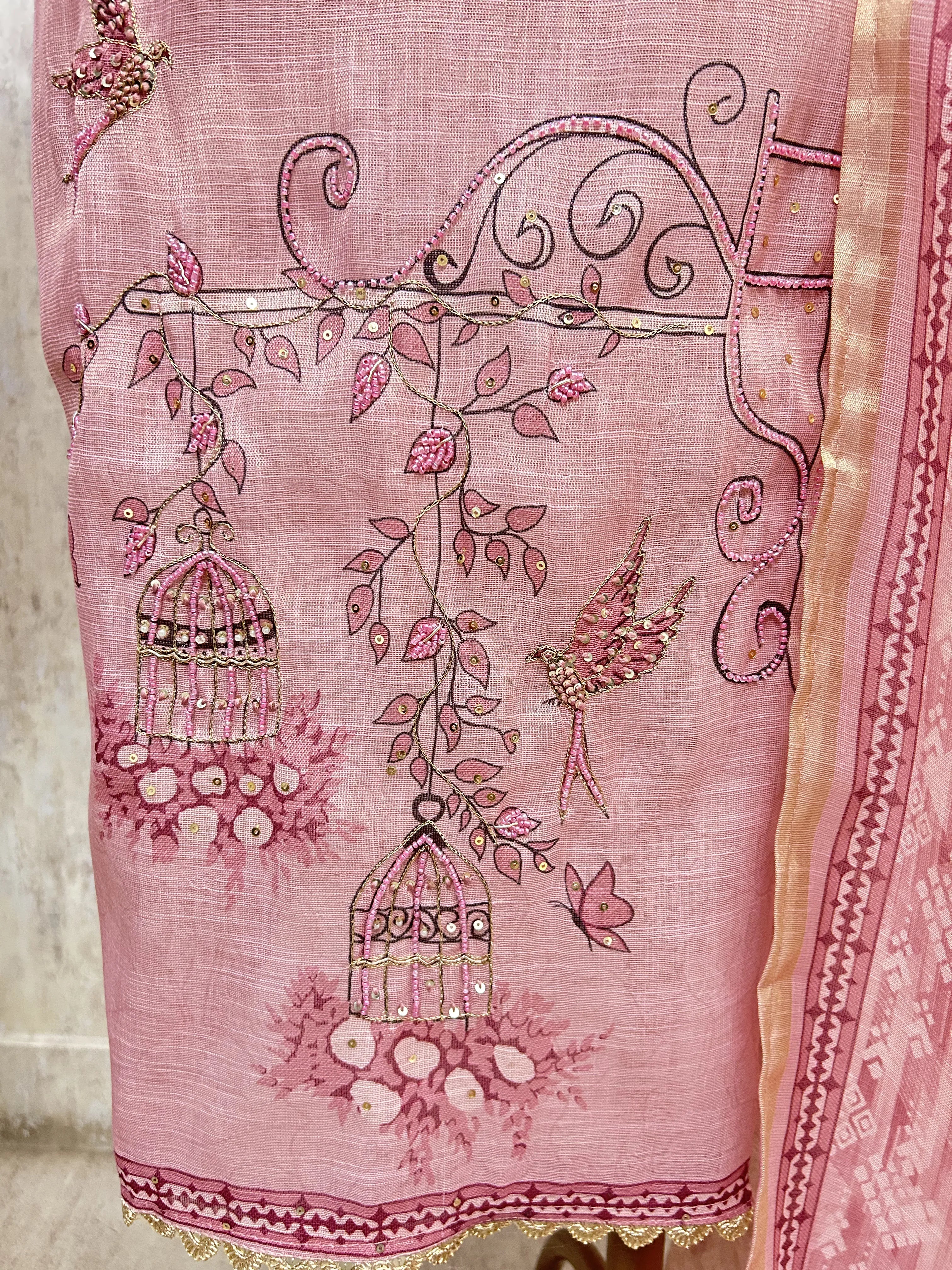 Timeless Woven Elegance Unstitched Suit