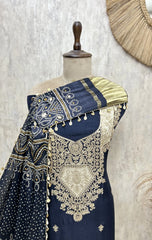 Imperial Noor Russian Silk Unstitched Suits