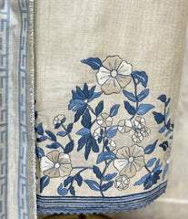 Bloom Jamdani Linen Unstitched Suits