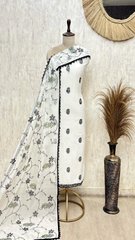 Whisper Mul Chanderi Unstitched Suits