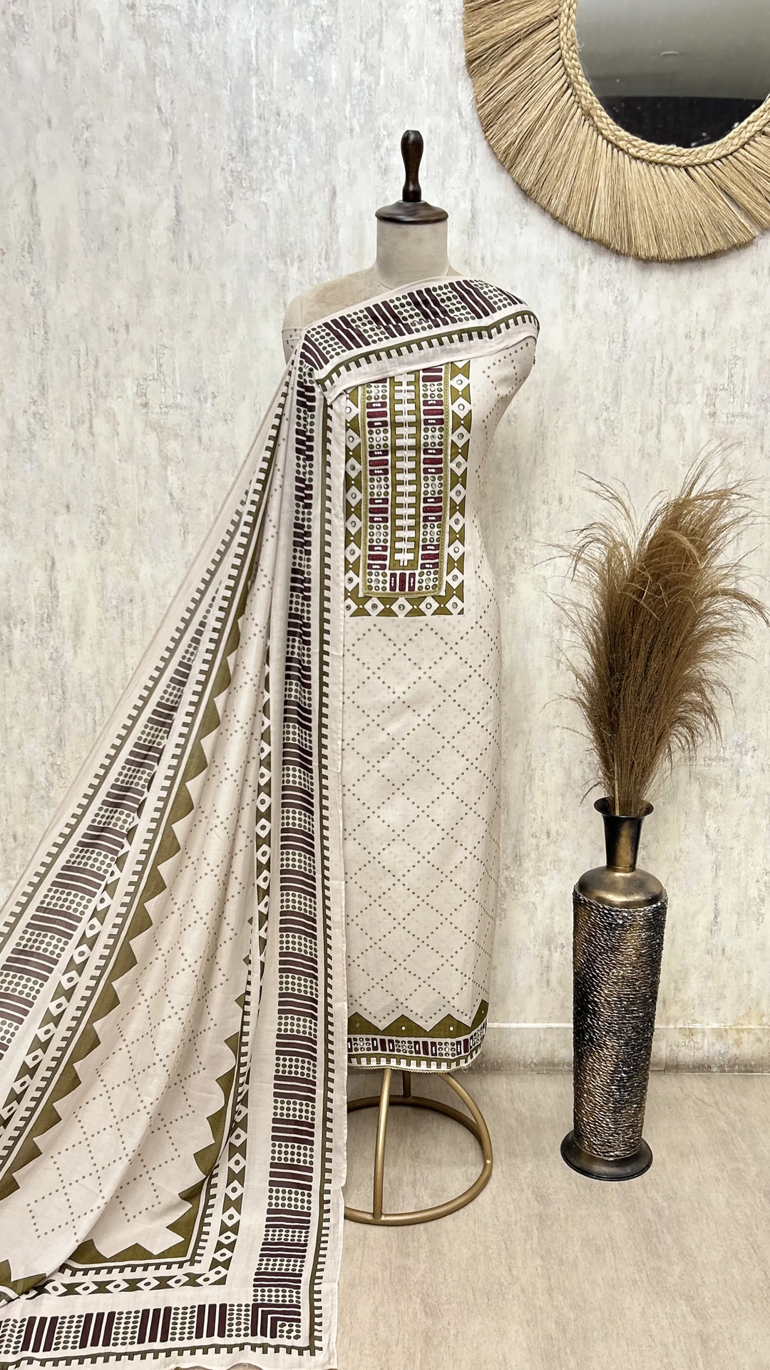 Heritage Mul Cotton Unstitched Suits