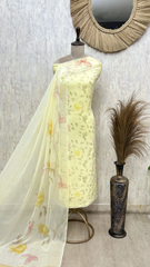 Floral Veil Symphony Georgette Unstitched Suits
