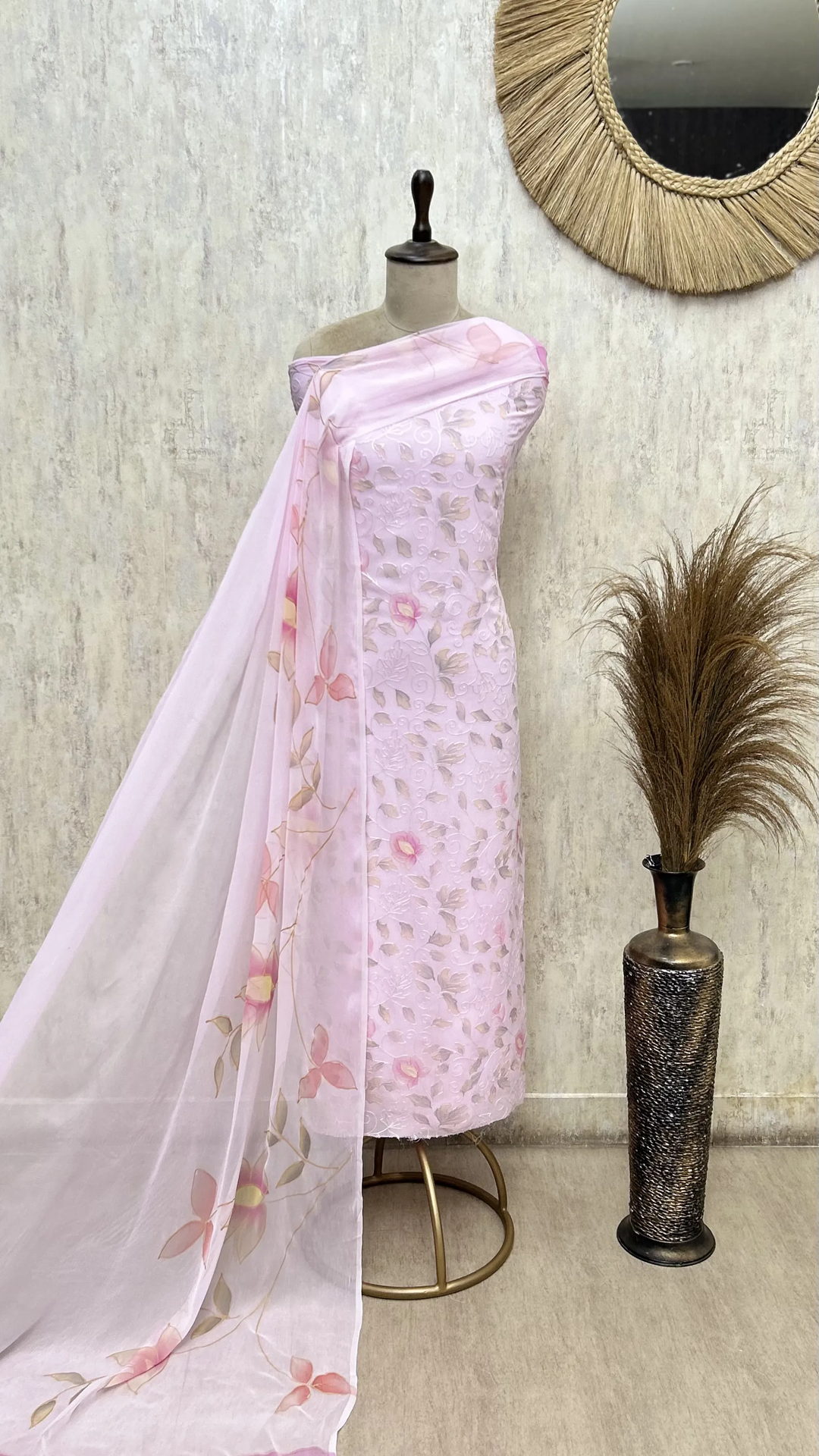 Floral Veil Symphony Georgette Unstitched Suits