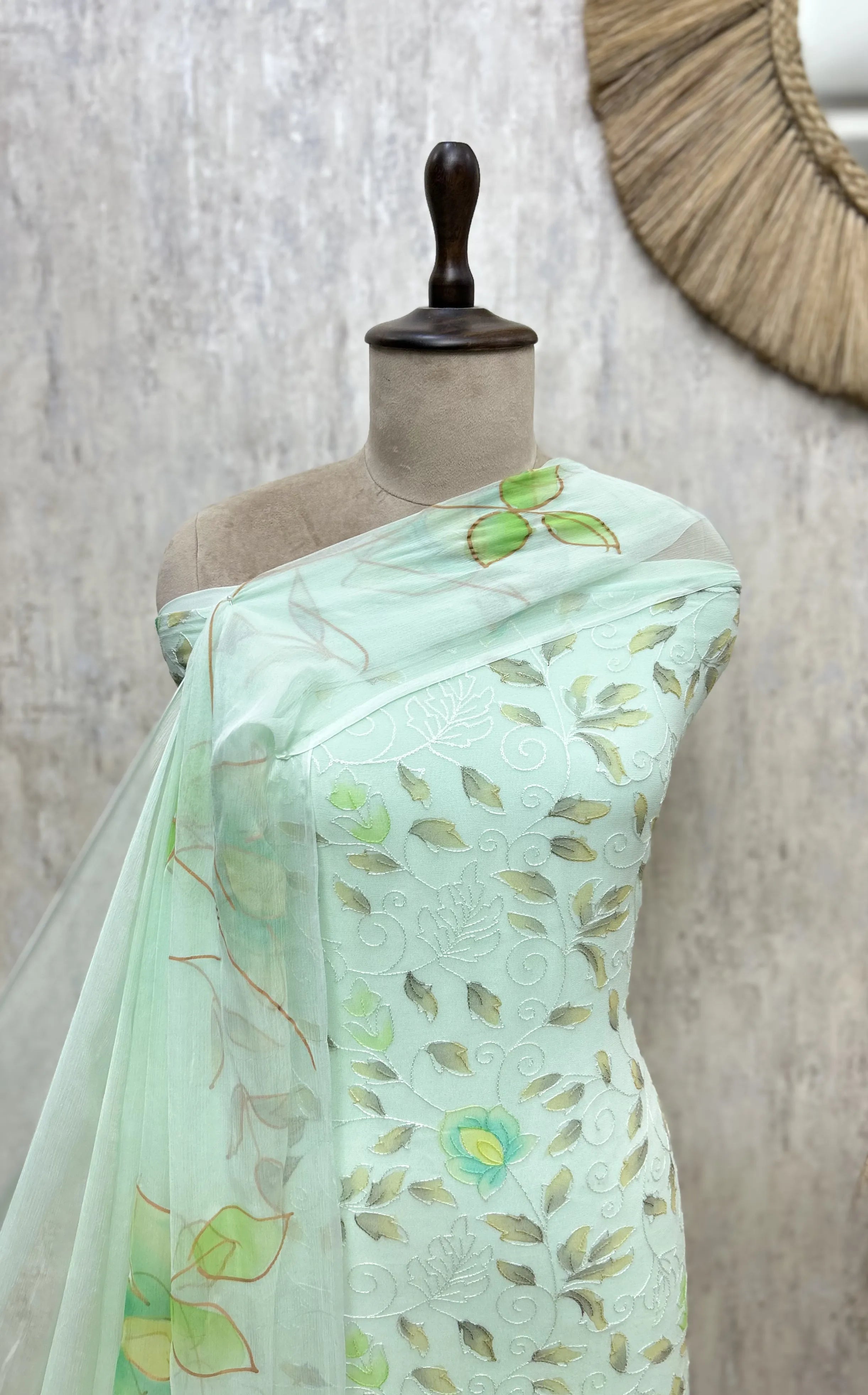 Floral Veil Symphony Georgette Unstitched Suits
