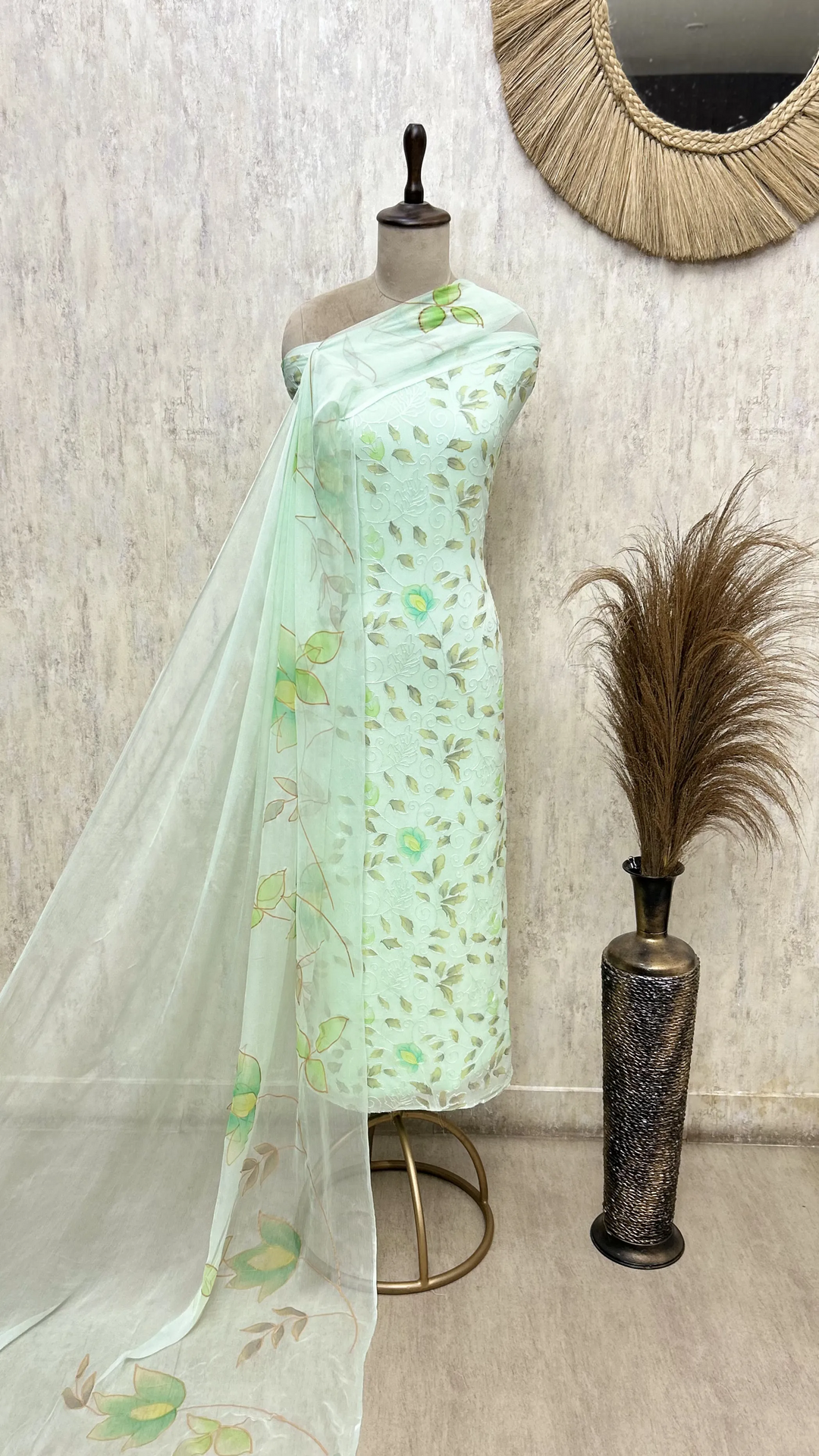 Floral Veil Symphony Georgette Unstitched Suits