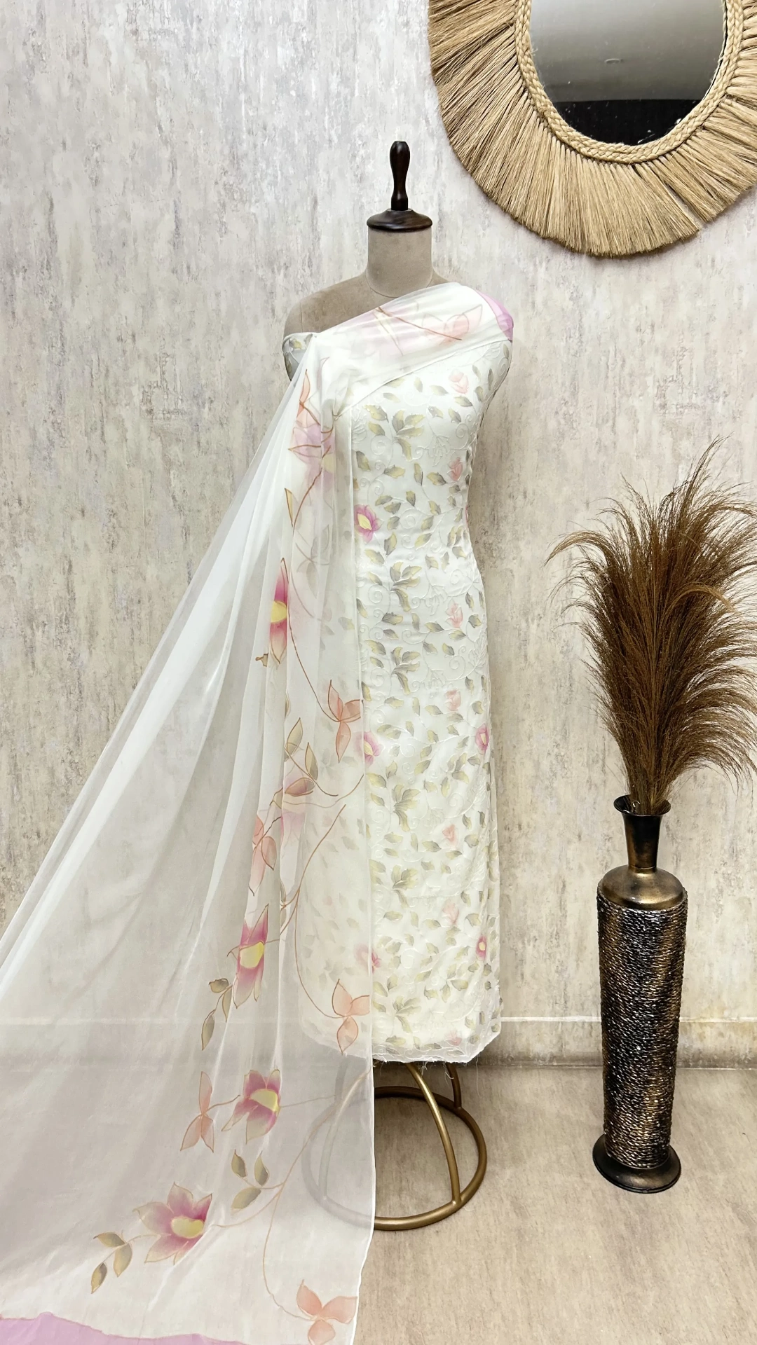 Floral Veil Symphony Georgette Unstitched Suits