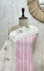 Blossom Weave Mul Chanderi Unstitched Suits