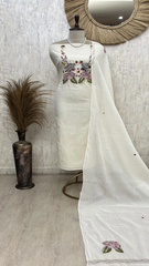 Floral Embroidered Elegance Unstitched Suit