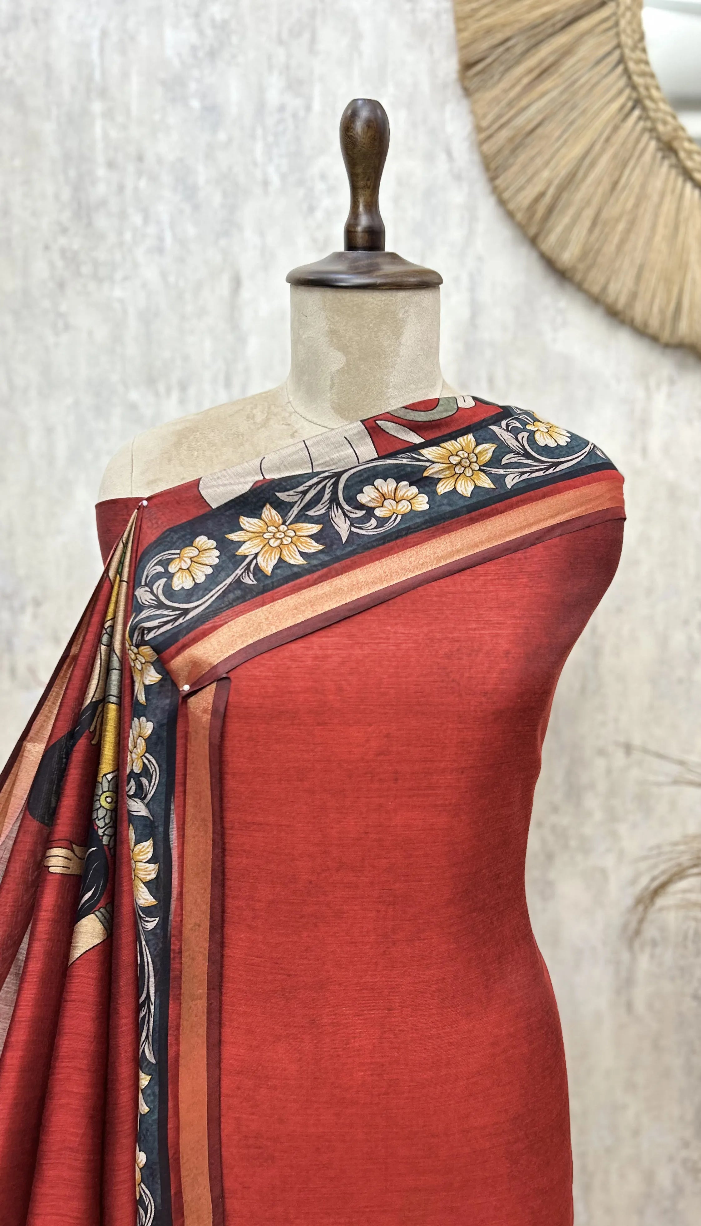 Artisanal Hand-Printed Maheshwari Cotton Unstitched Suits