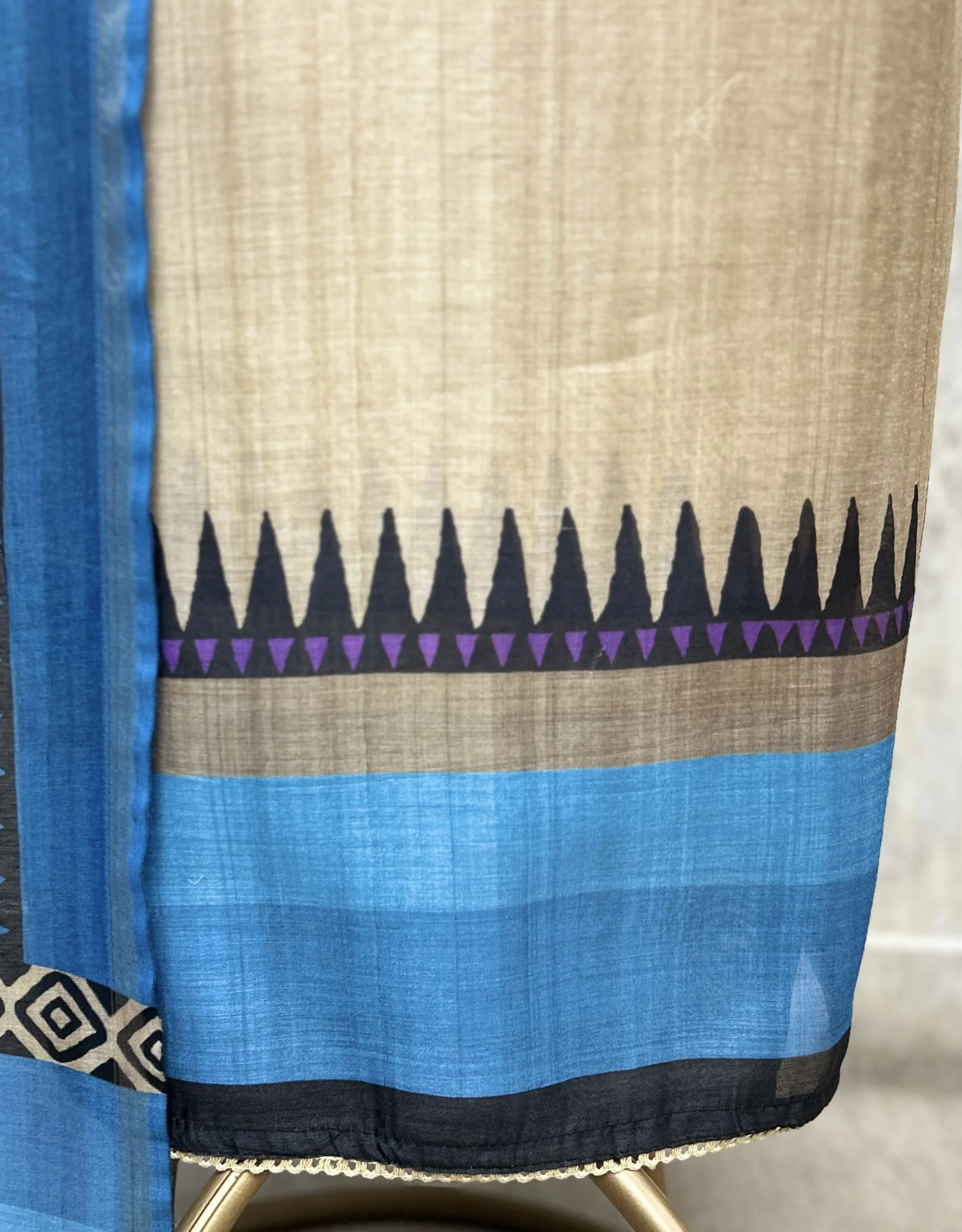 Tribal Weave Tussar Unstitched Suit
