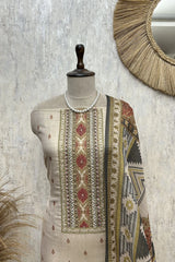 Classic Ethnic Ensemble Unstitched Suit