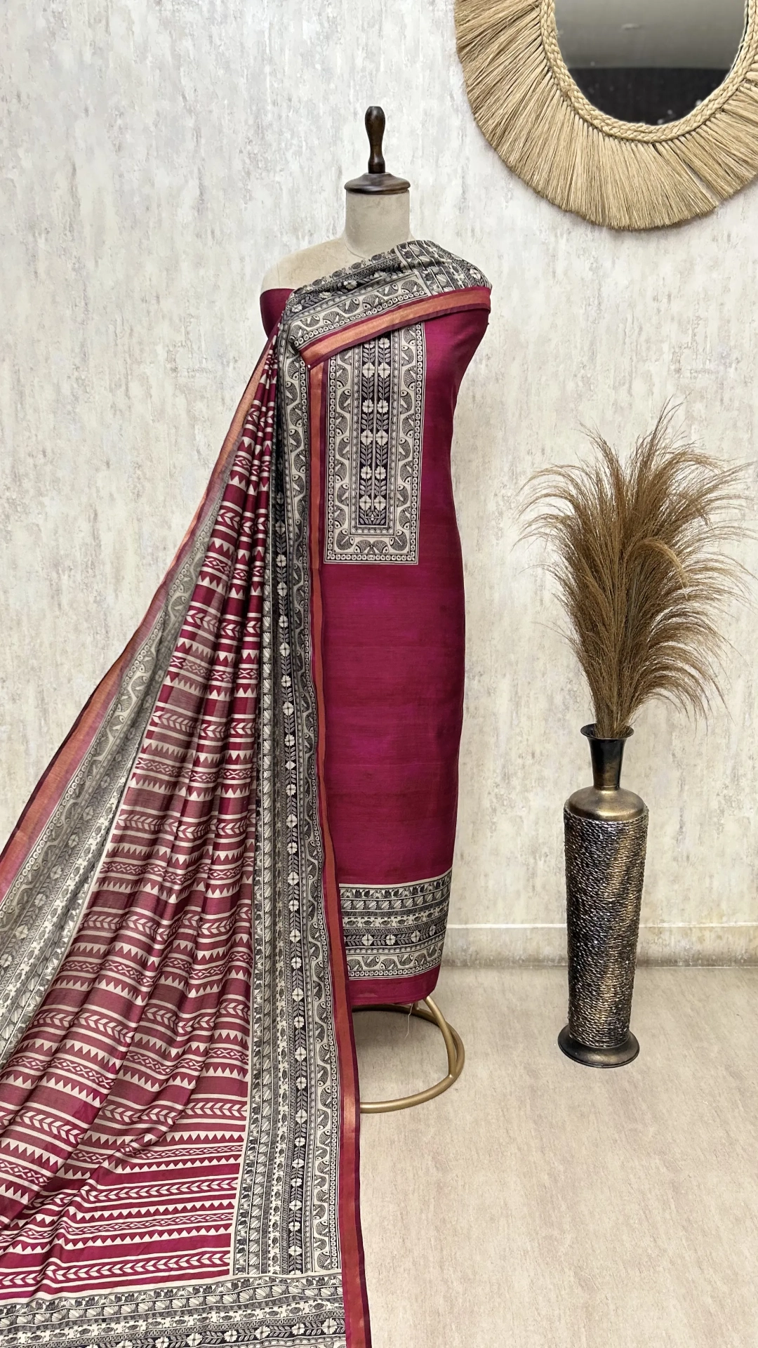 Heritage Verdure Maheshwari Unstitched Suit