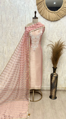 Sophisticated Tissue Threadwork Unstitched Suits