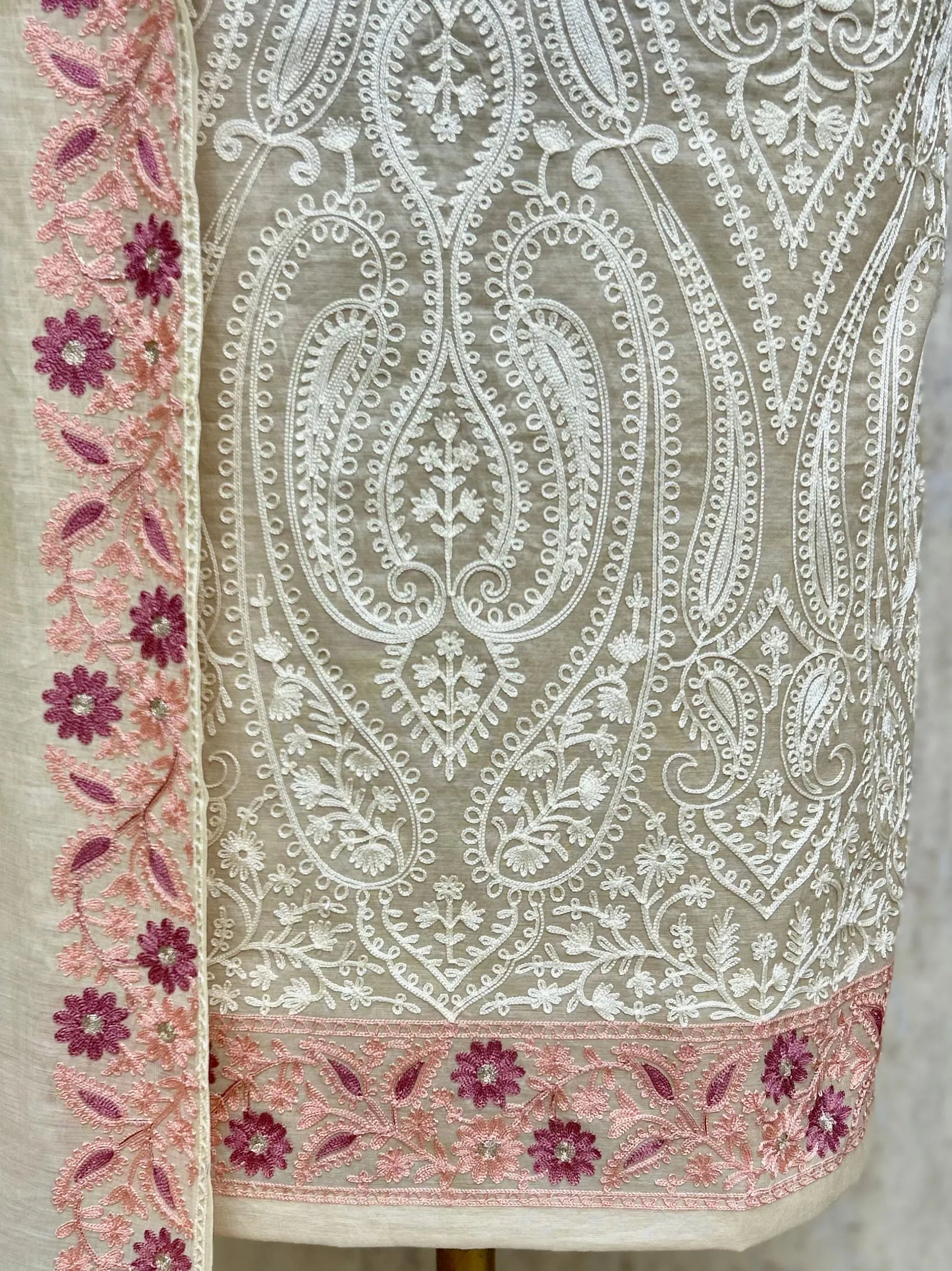 Ethereal Mul Chanderi Unstitched Suit