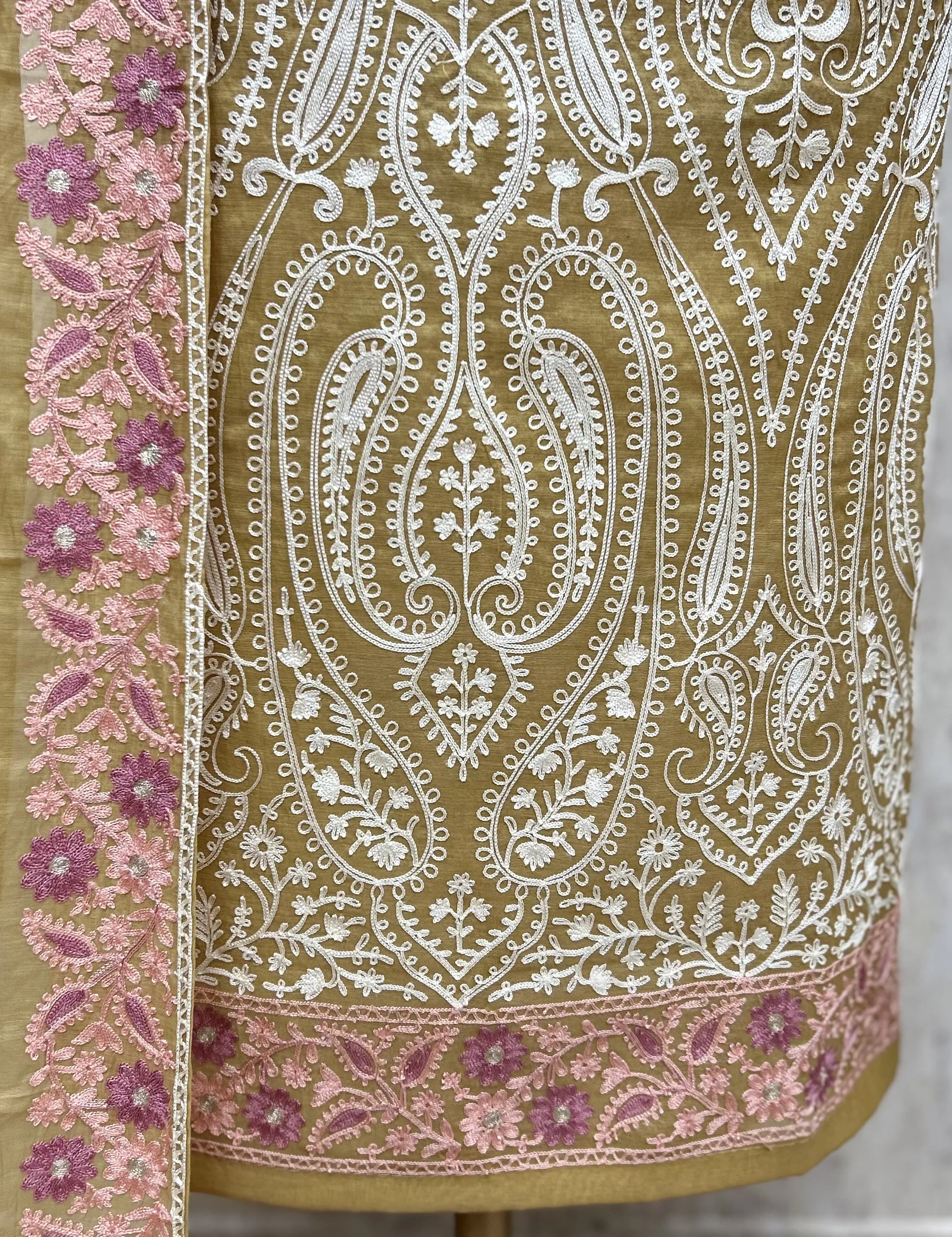 Ethereal Mul Chanderi Unstitched Suit