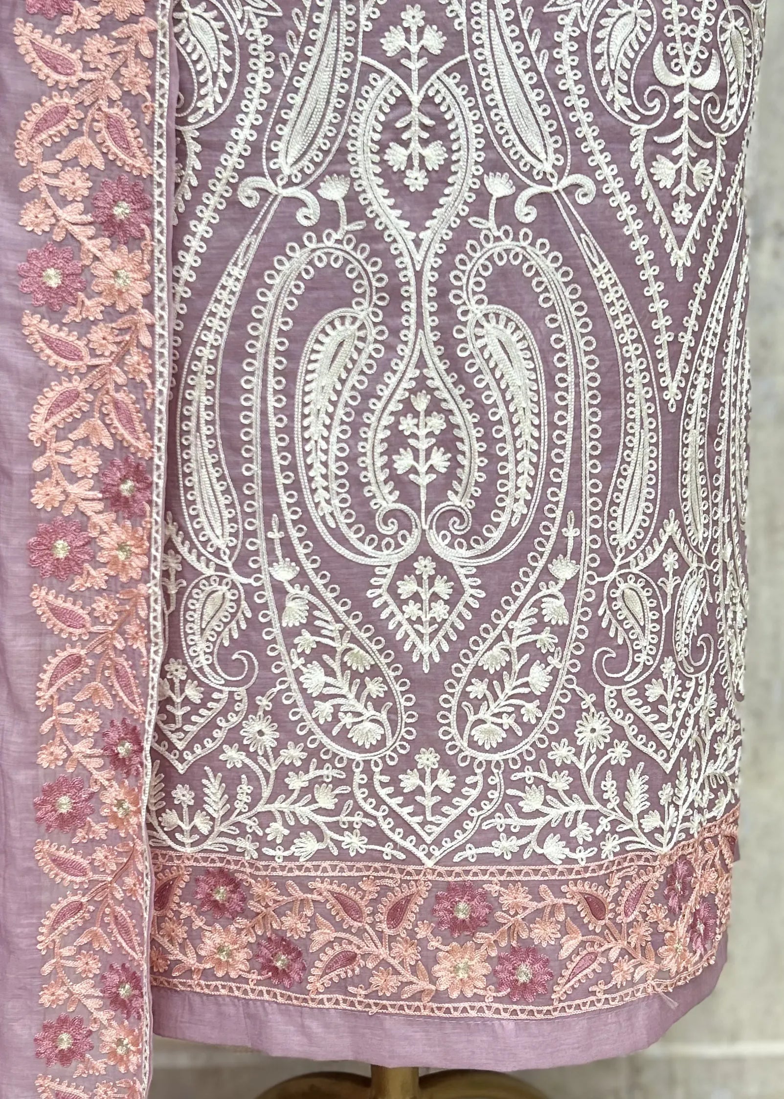 Ethereal Mul Chanderi Unstitched Suit