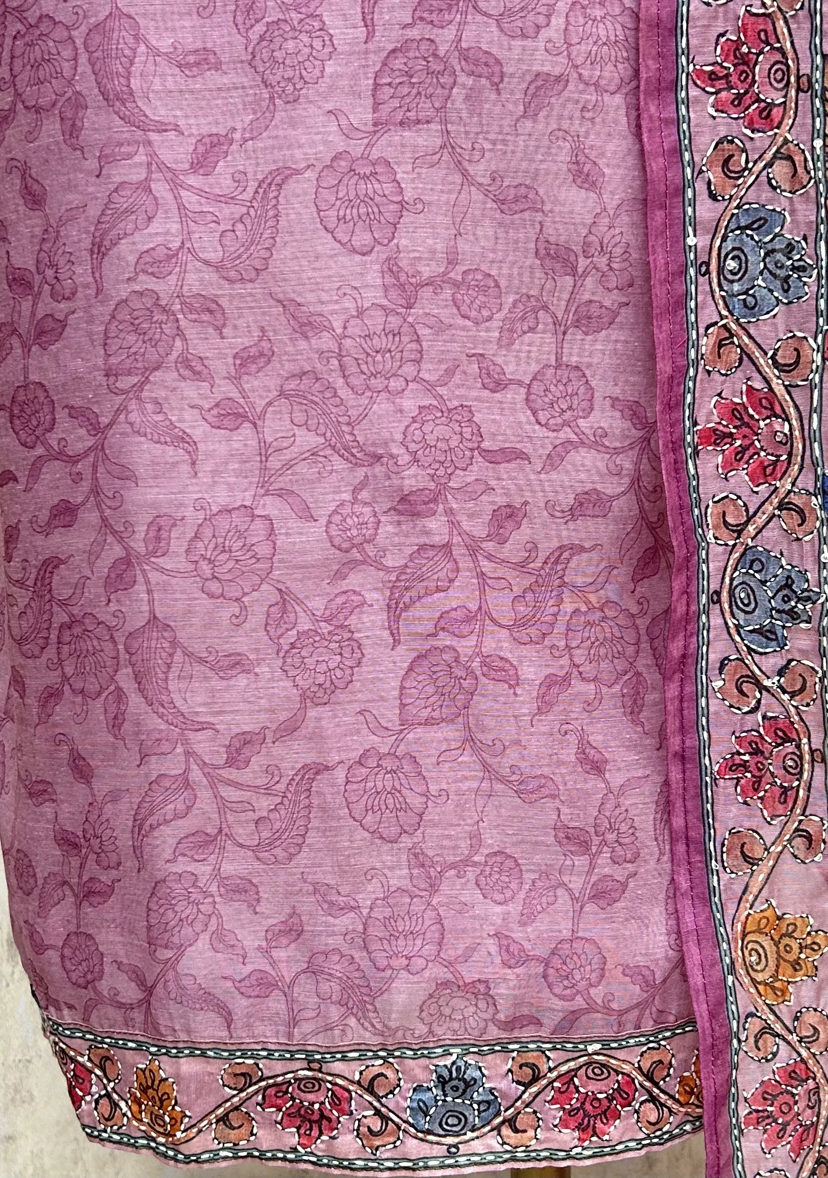 Blossom Charm Ensemble Maheshwari Unstitched Suit