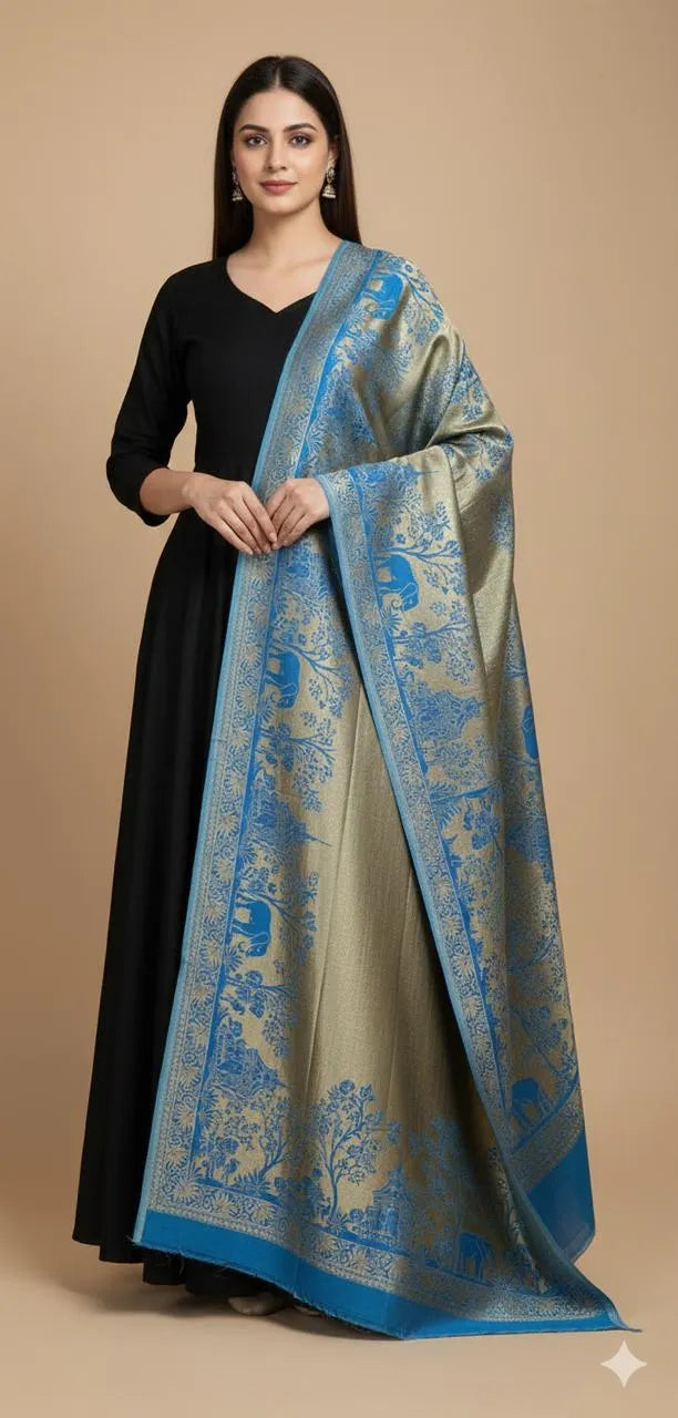 Reversible Moonlight Unisex Stoles With Curated Box Packaging