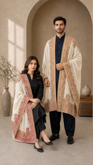 Classic Reversible Semi Pashmina Shawl