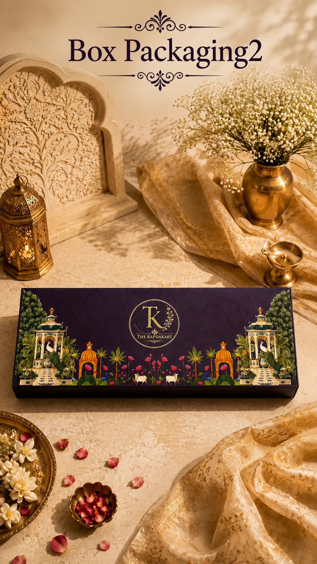 Taj Reversible Pashmina Unisex Stoles With Curated Box Packaging