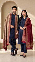 Reversible Fine Wool Unisex Stoles - Pack of 1 With Premium  Curated Box Packaging