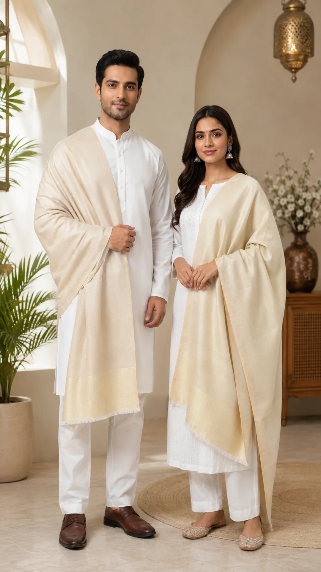 Reversible Moonlight Unisex Stoles With Curated Box Packaging