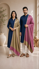 Reversible Moonlight Unisex Stoles With Curated Box Packaging