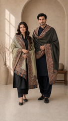 Classic Reversible Semi Pashmina Shawl