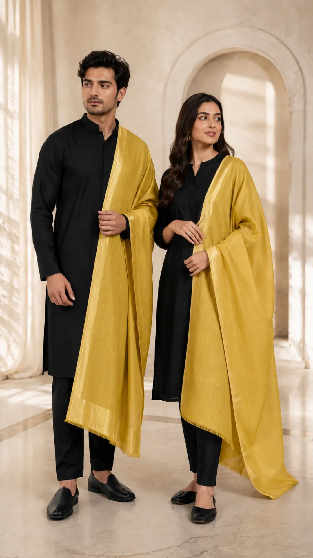 Reversible Moonlight Unisex Stoles With Curated Box Packaging